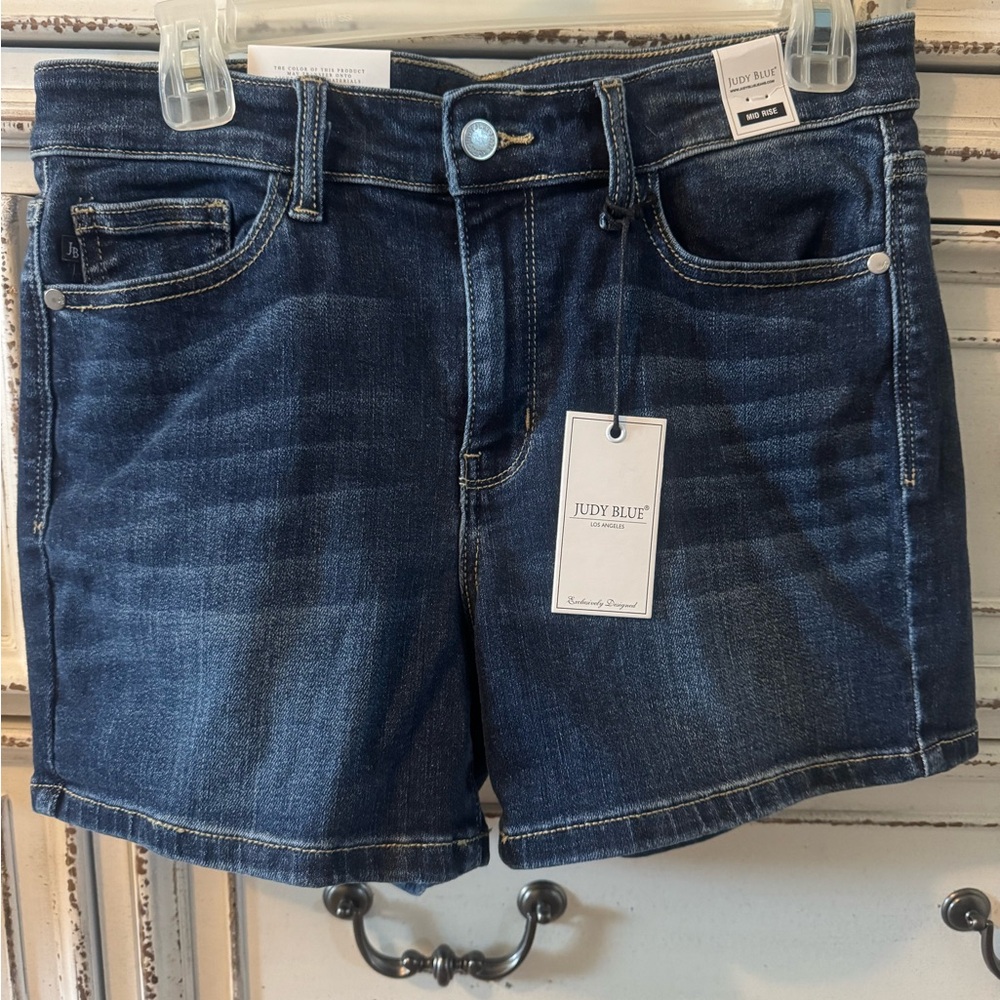 Judy Blue Classic Dark Wash Shorts